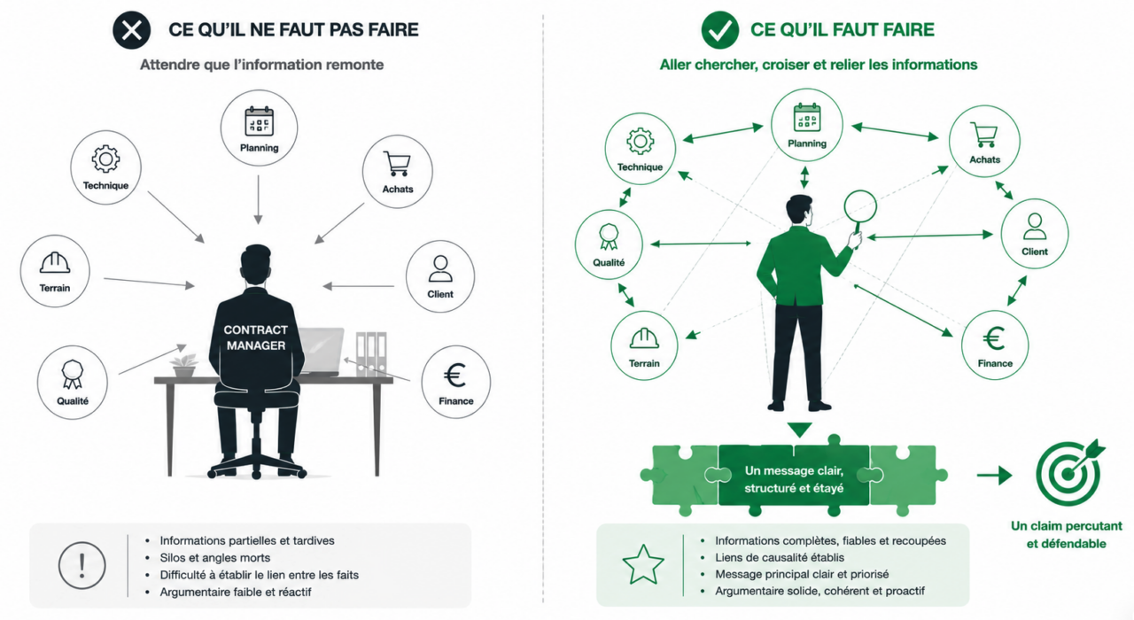 Le travail d'interface du contract manager